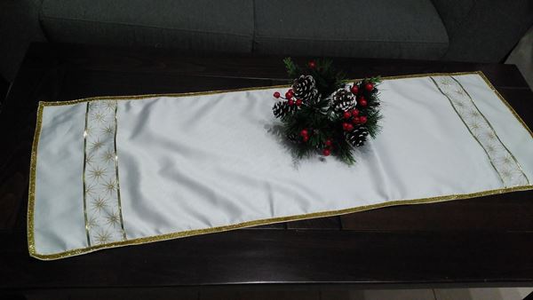 Picture of Коледна декоративна лента за маса "Коледни звезди" - 35/105