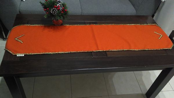 Снимка на Коледна декоративна лента за маса "Оранж" - 30/148