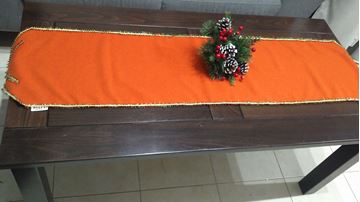 Снимка на Коледна декоративна лента за маса "Оранж" - 32/140
